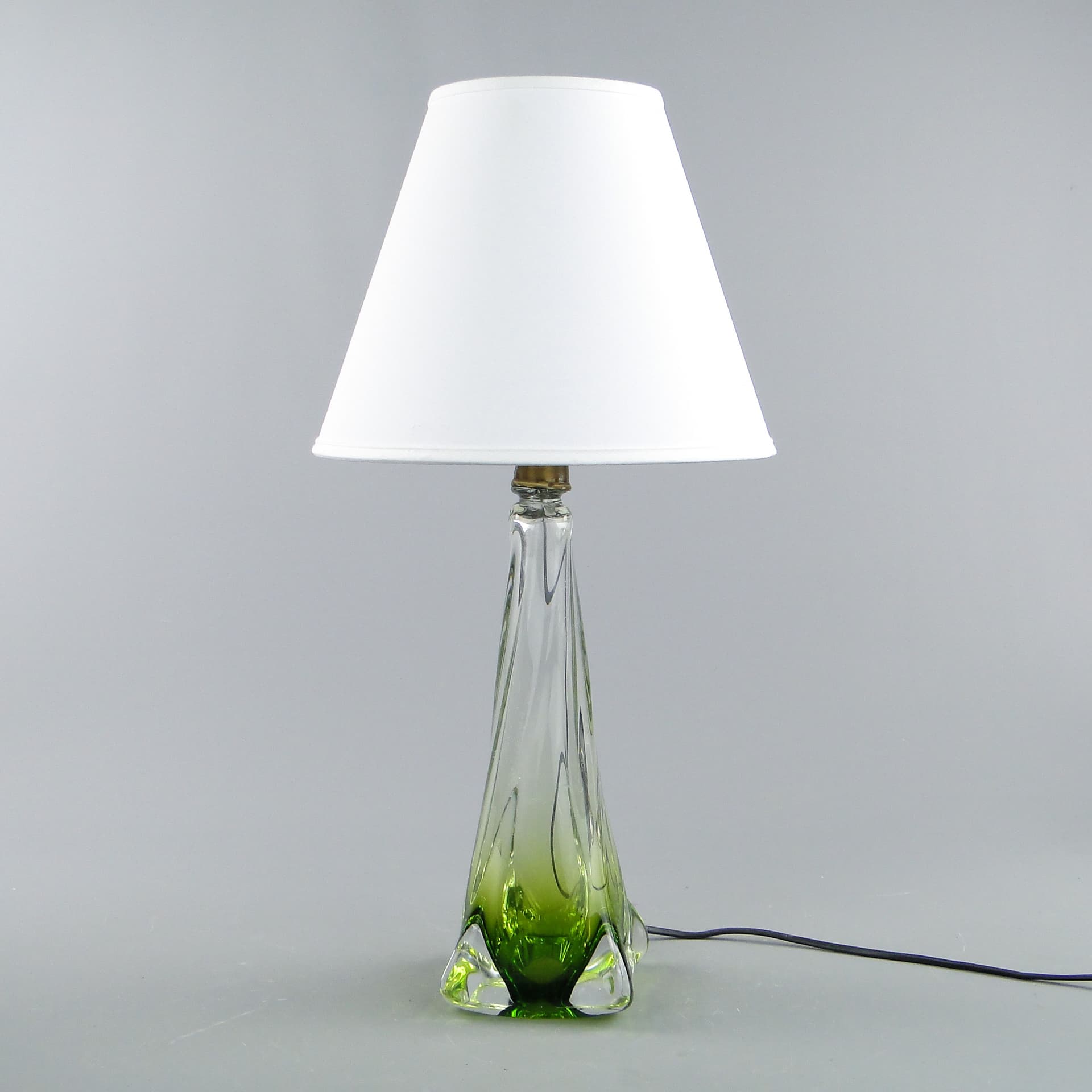 Lampa stołowa, szkło multikolor, Val St Lambert, Belgia, lata 60. - 46979