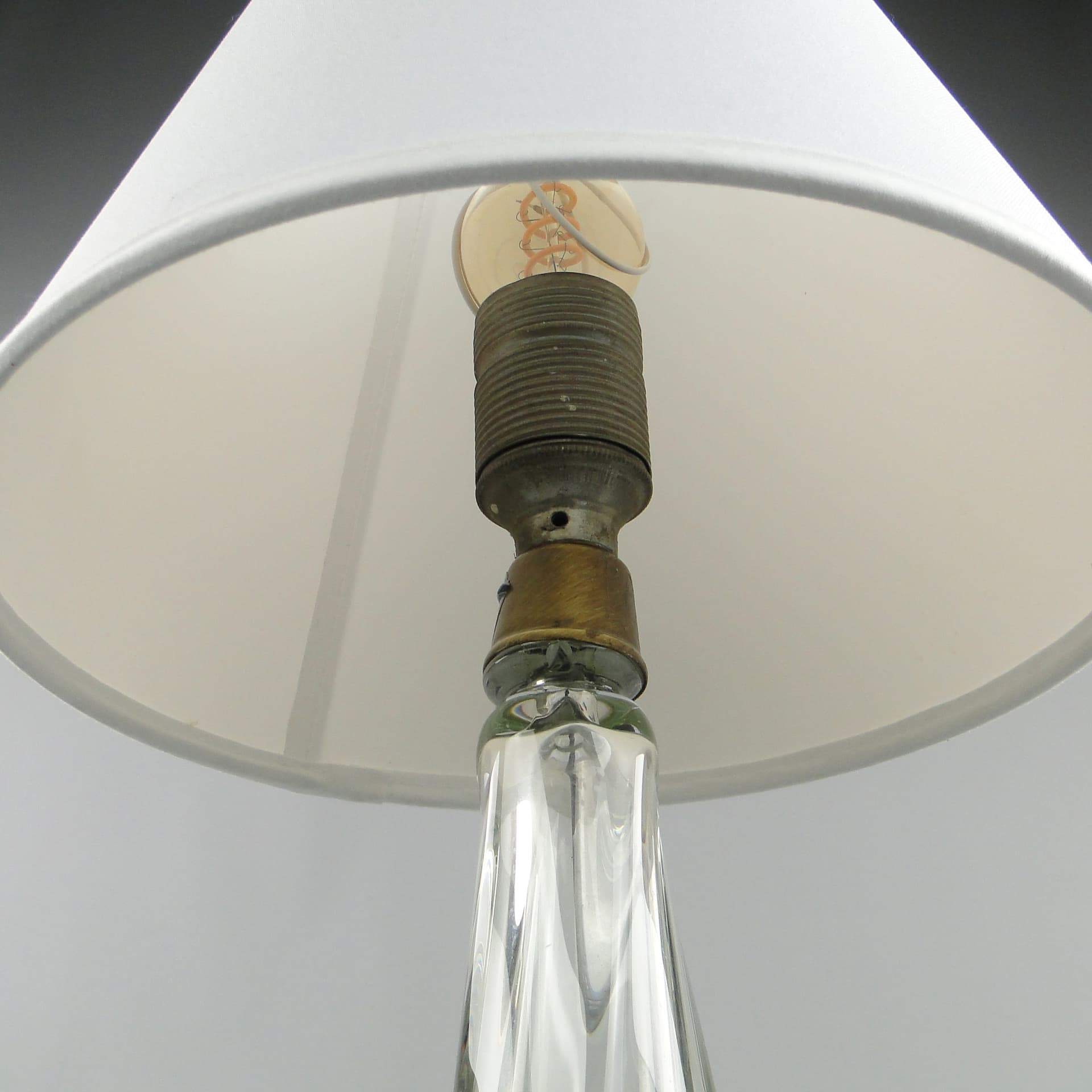 Lampa stołowa, szkło multikolor, Val St Lambert, Belgia, lata 60. - 46978