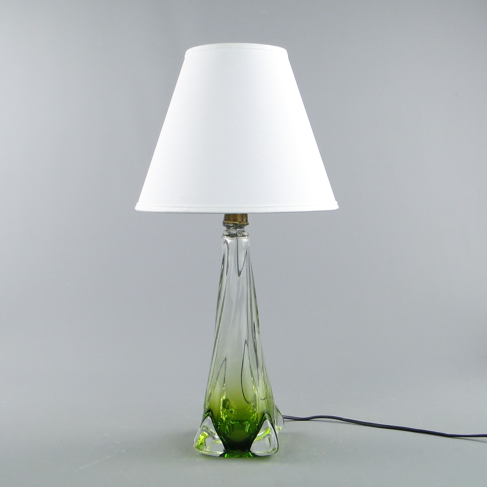 Lampa stołowa, szkło multikolor, Val St Lambert, Belgia, lata 60. - 46977