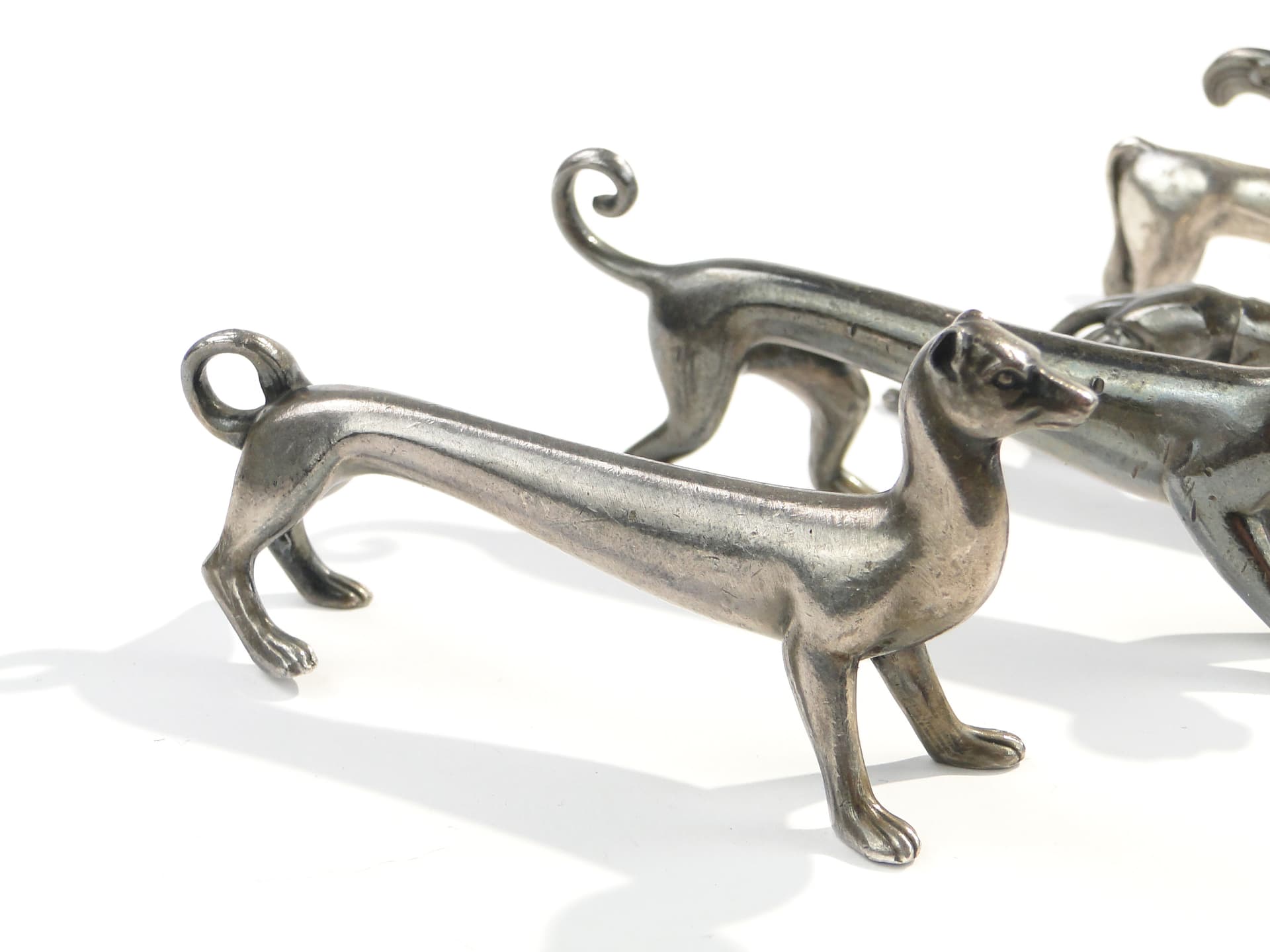 Komplet koziołków pod sztućce, secesja, srebro, WMF, Niemcy, początek XX w. - 47335