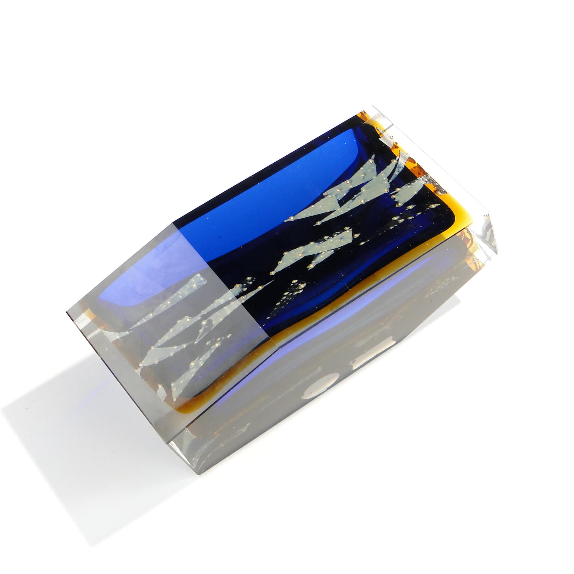 Przybornik, szkło fioletowy, proj. P. Hlava, Czechy, lata 60. - 47445