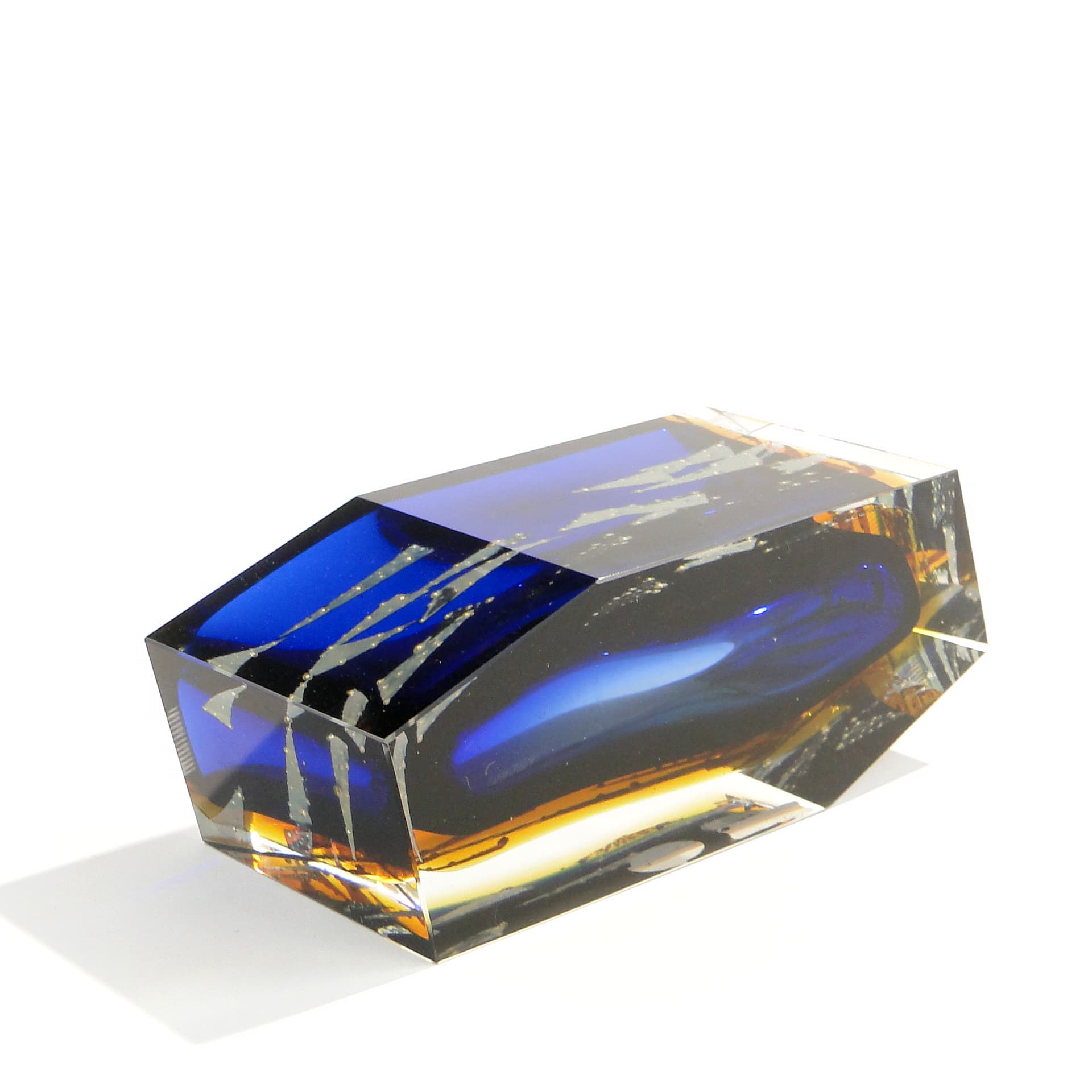 Przybornik, szkło fioletowy, proj. P. Hlava, Czechy, lata 60. - 47443