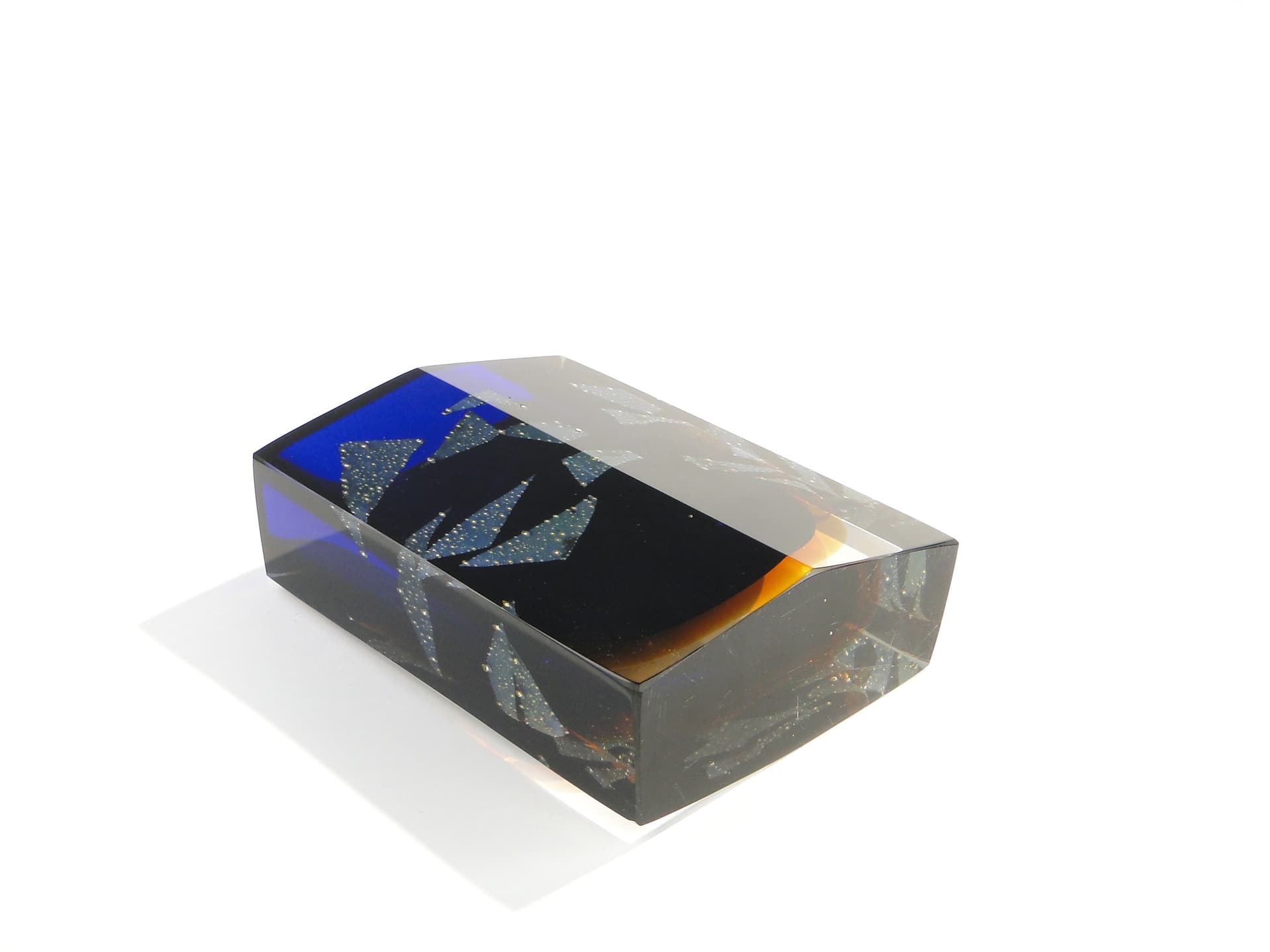 Wazon, fiolet, szkło, proj. P. Hlava, Czechy, lata 60. - 47489