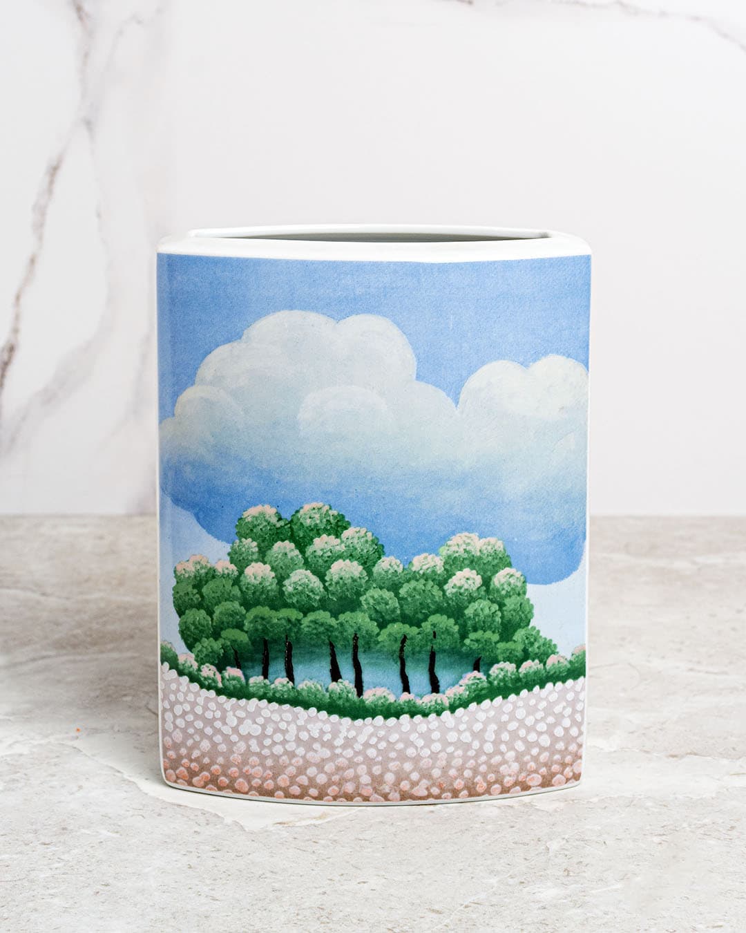 Wazon, biały, porcelana, proj. I. Rabuzin, Niemcy, lata 70. - 47837