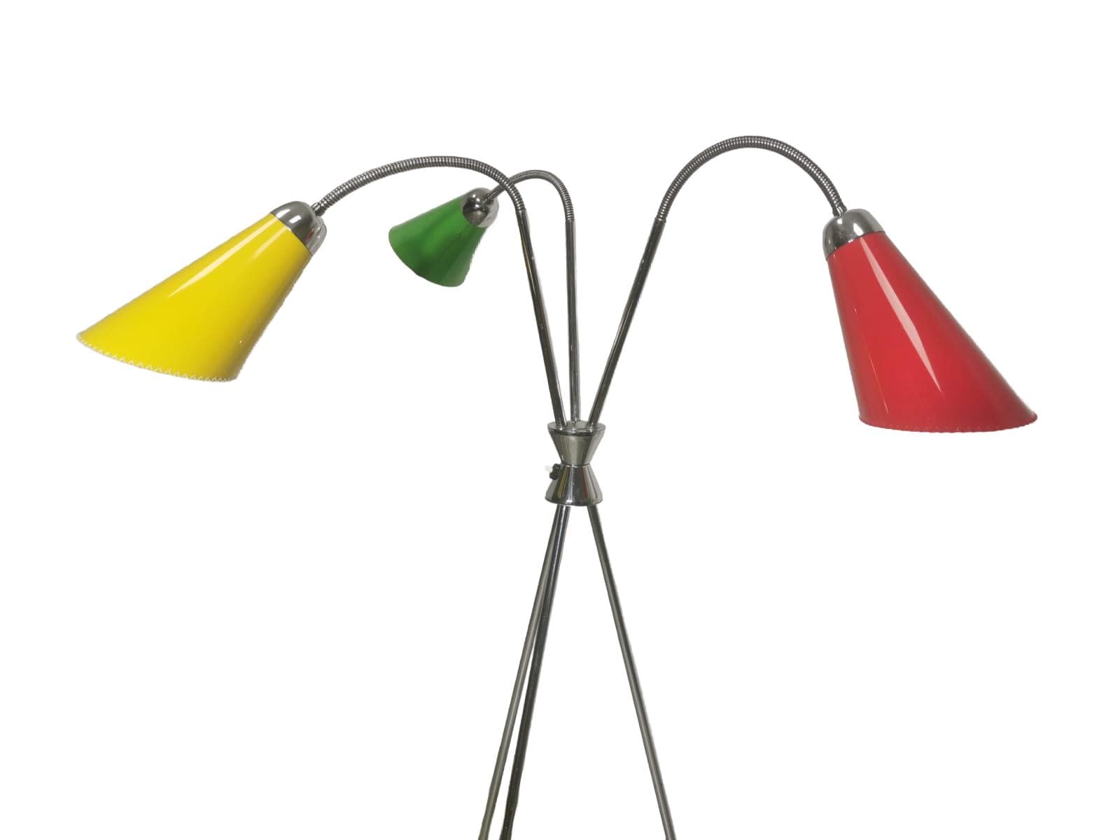 Floor lamp, multicolor, metal, Lidokov, Czechoslovakia, 1960s. - 47965