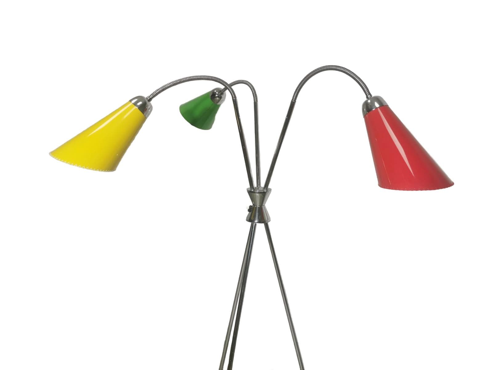 Floor lamp, multicolor, metal, Lidokov, Czechoslovakia, 1960s. - 47968