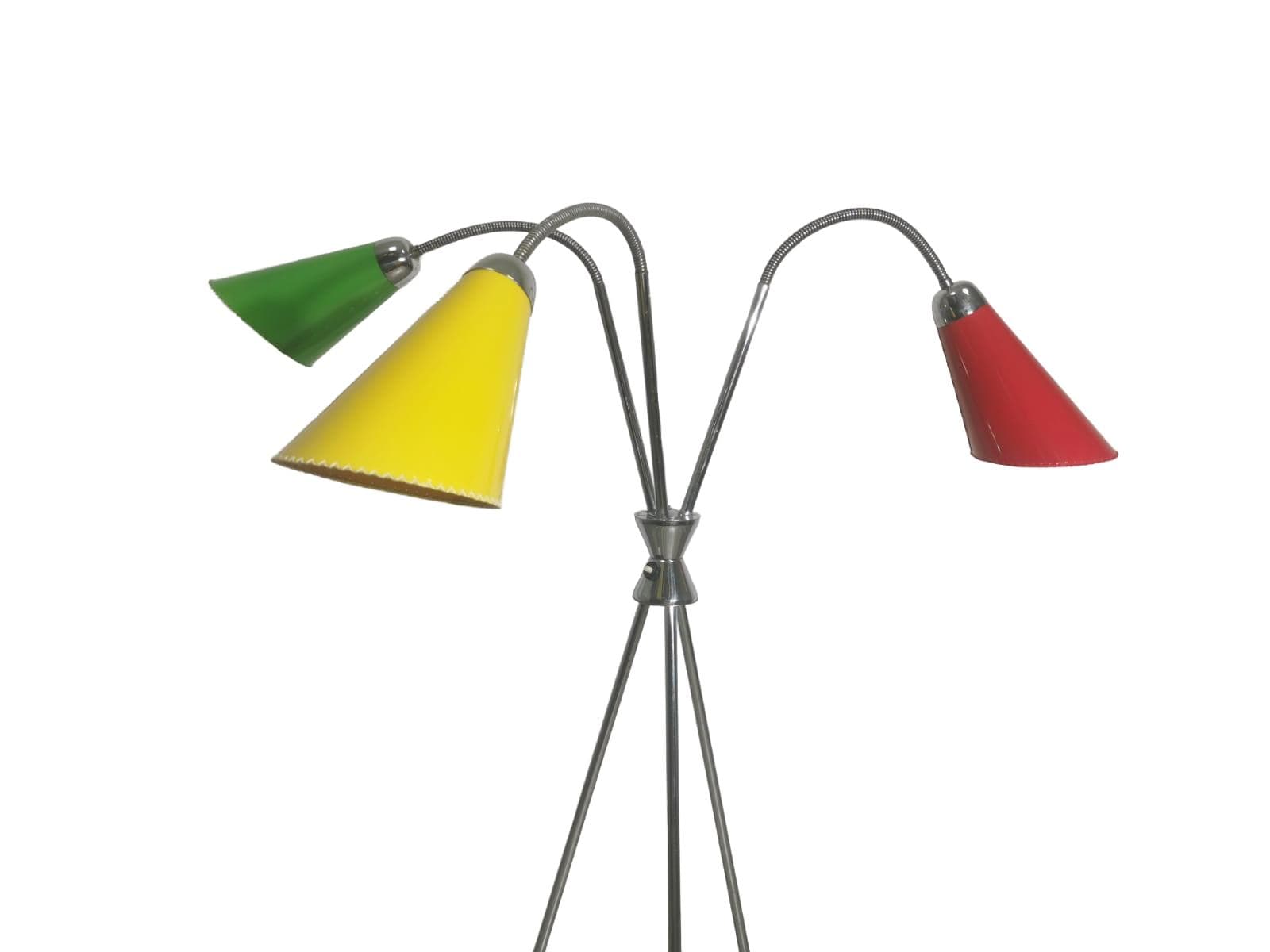 Floor lamp, multicolor, metal, Lidokov, Czechoslovakia, 1960s. - 47966