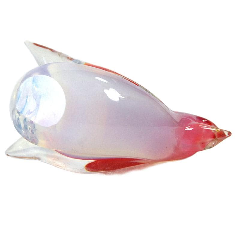 Opalizujący ptaszek z kryształowego szkła, Murano, Włochy, lata 60. - 4697