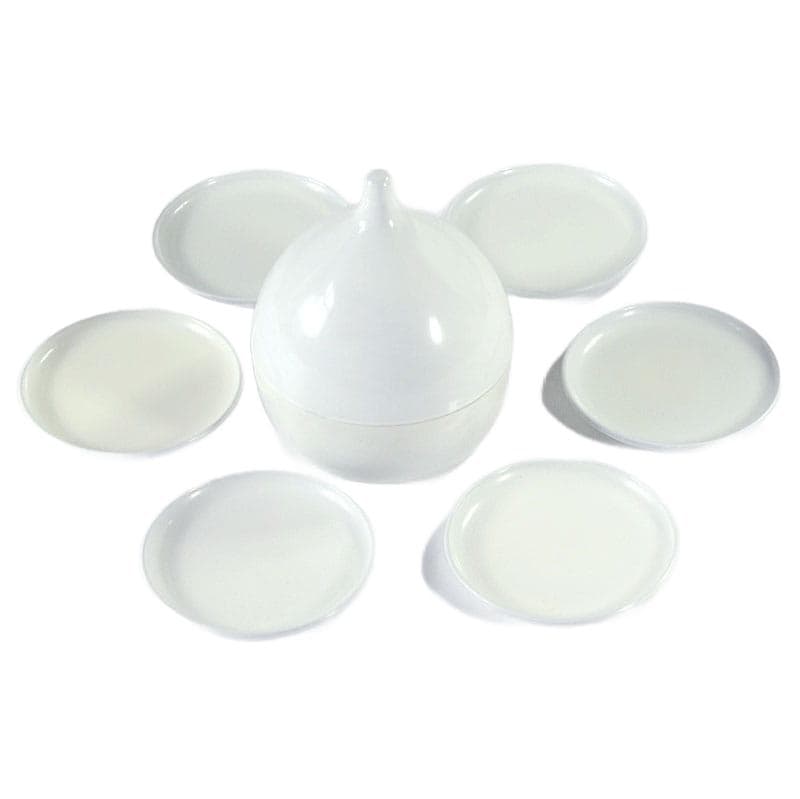 Biały pojemnik z podstawkami, proj. L. Lonborg dla Artipresent, Dania, lata 60. - 4685