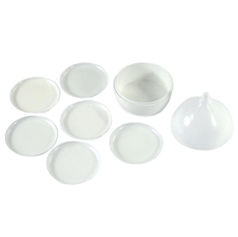 Biały pojemnik z podstawkami, proj. L. Lonborg dla Artipresent, Dania, lata 60. - 4686