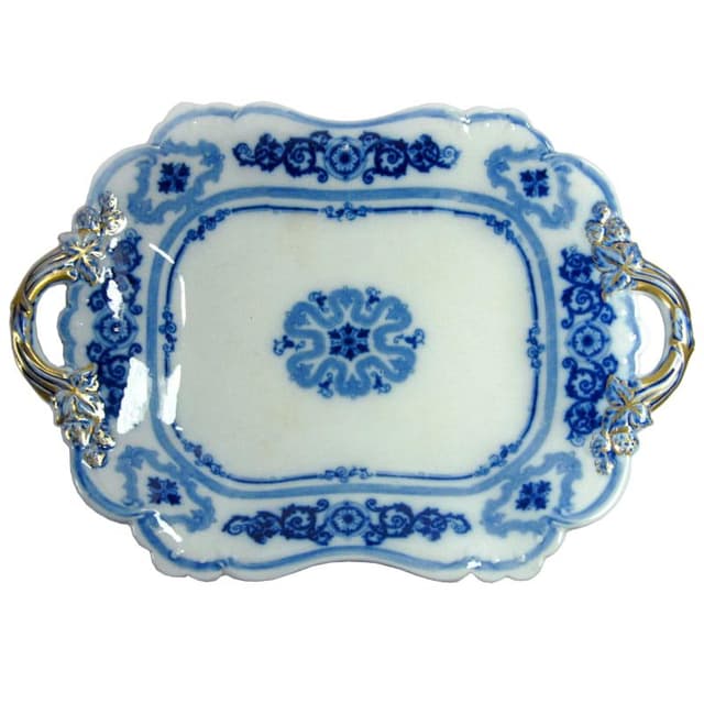 White Ceramic Decorative Platter, United Kingdom, 19th Century - DIMENSION