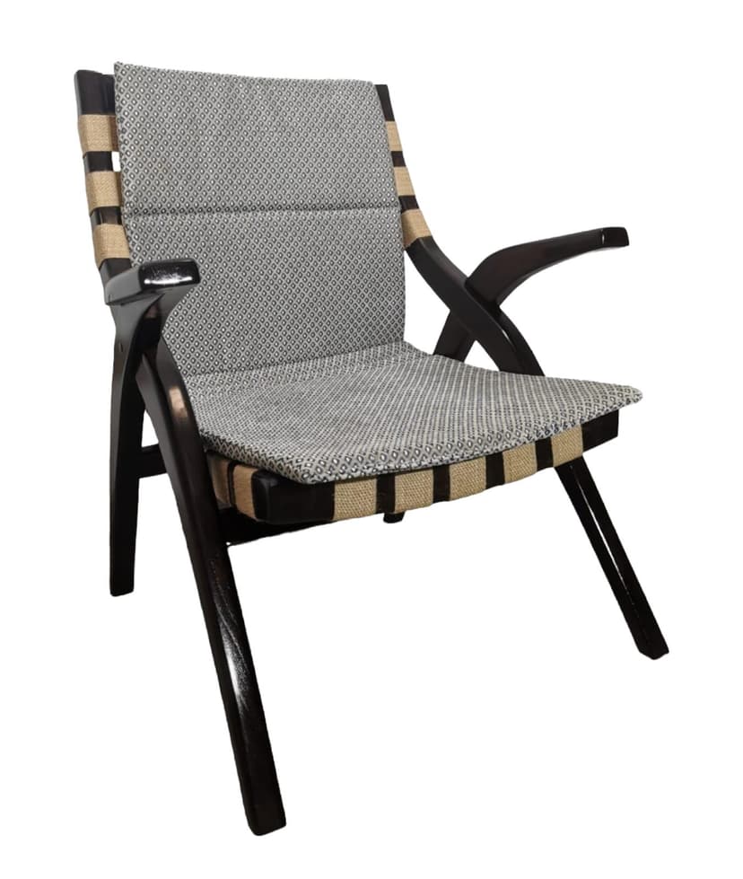 Chair, dark brown wood, Tatra Nabytok, Czechoslovakia, 1960s.