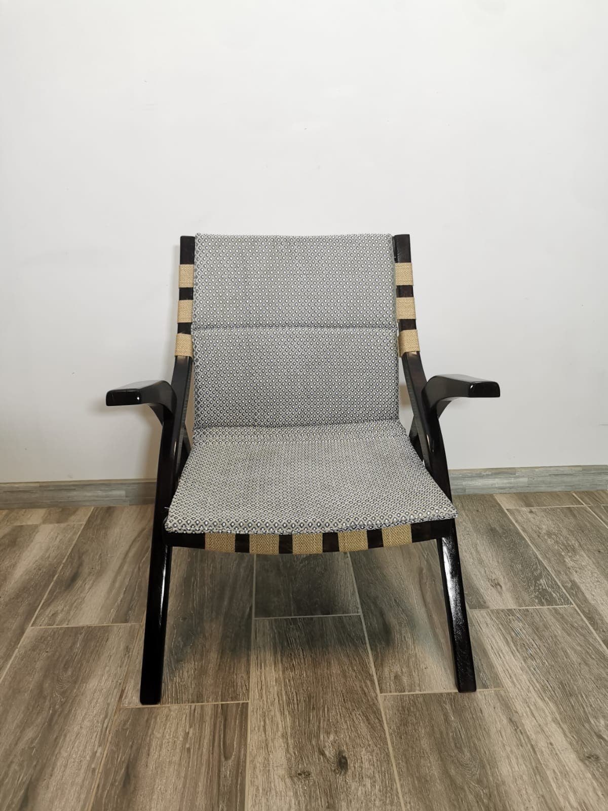 Chair, dark brown wood, Tatra Nabytok, Czechoslovakia, 1960s. - 48194