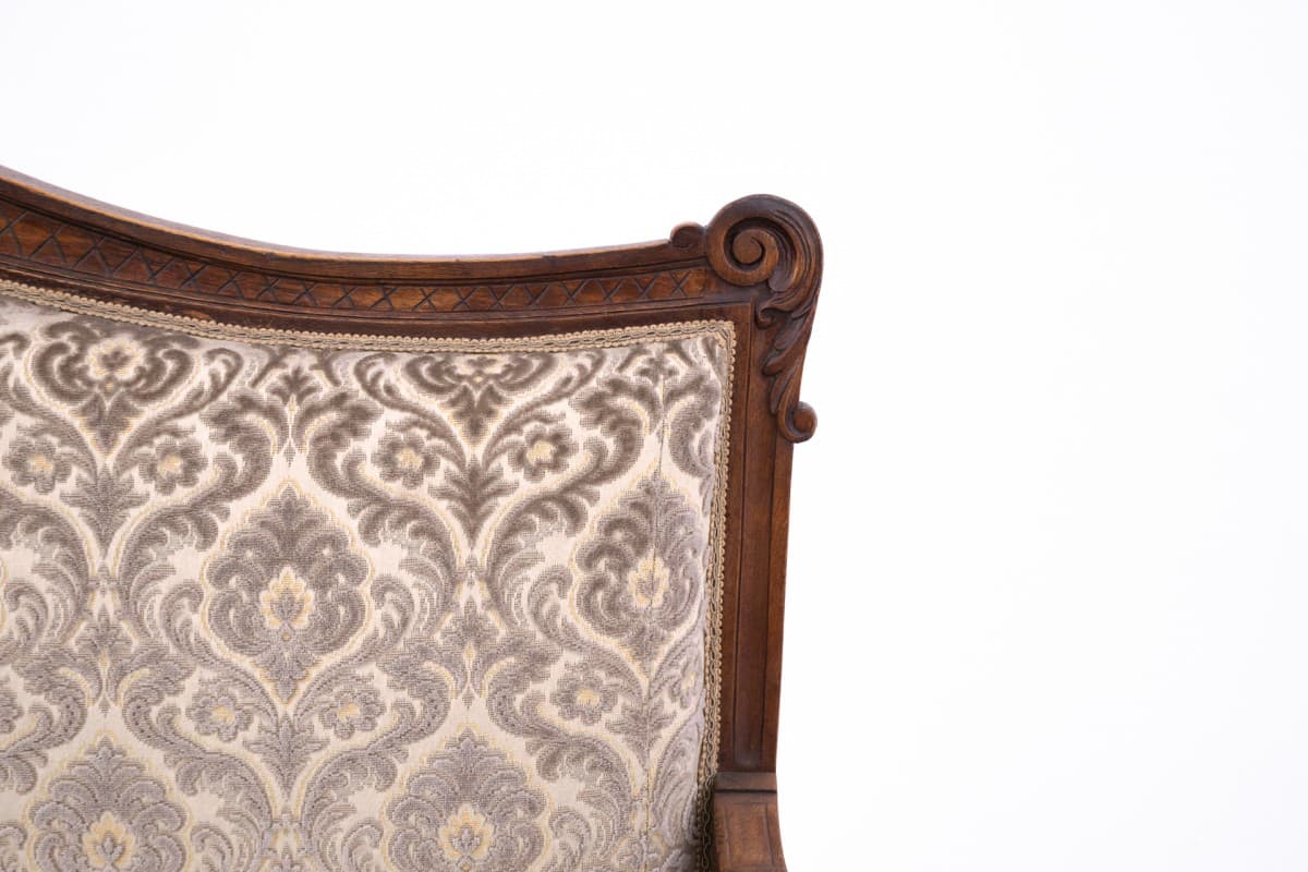 Brązowa sofa rokoko, Francja, lata 10. - 47317