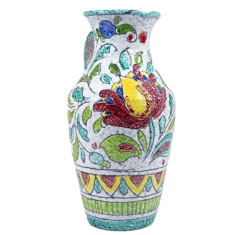 Multikolorowy wazon ceramiczny, Fratelli Fanciullacci, Włochy, lata 60. - 4731