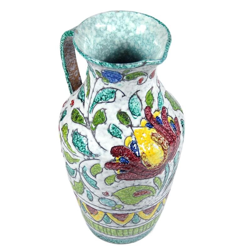 Multikolorowy wazon ceramiczny, Fratelli Fanciullacci, Włochy, lata 60. - 4733