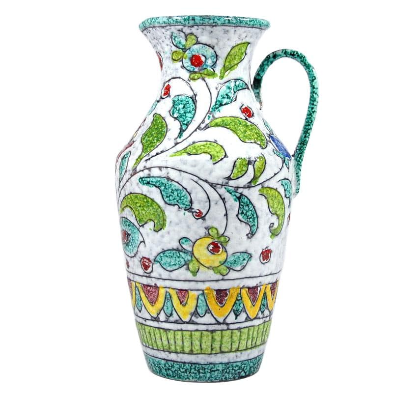 Multikolorowy wazon ceramiczny, Fratelli Fanciullacci, Włochy, lata 60. - 4730