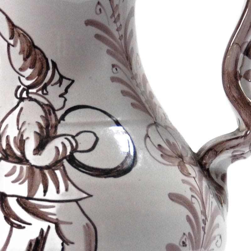 Biały wazon ceramiczny, Włochy, lata 50. - 4727