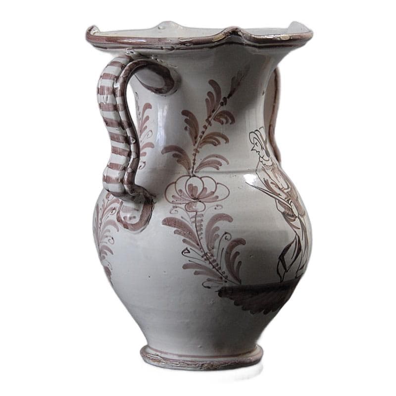 Biały wazon ceramiczny, Włochy, lata 50. - 4726