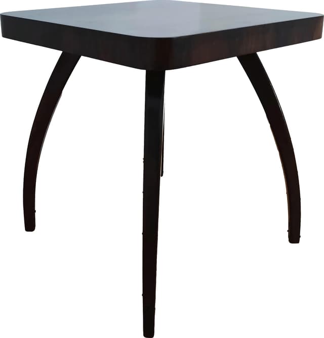 Side table Spider H-259, dark walnut, by J. Halabala, UP Závody, Czechoslovakia, 1940s. - DIMENSION