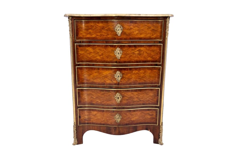 Orzechowa komoda, styl Ludwika XV, Francja, XIX w.