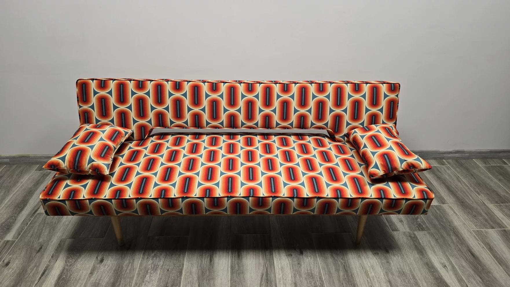 Sofa, multicolor, wood, by M. Navratil, Czechoslovakia, 1960s. - 48879
