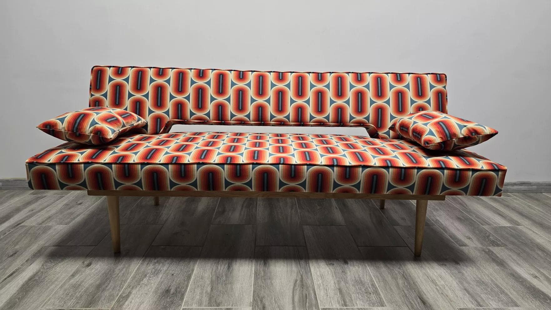 Sofa, multicolor, wood, by M. Navratil, Czechoslovakia, 1960s. - 48880