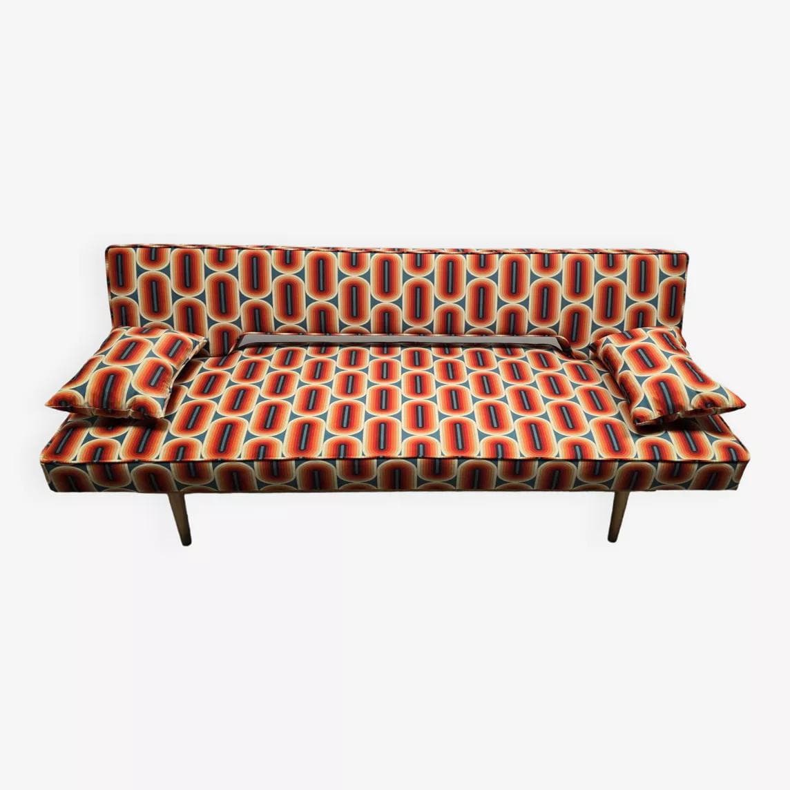 Sofa, multicolor, wood, by M. Navratil, Czechoslovakia, 1960s. - 48878
