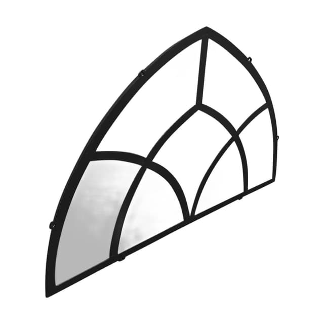 Decorative frame, stained glass, black metal, Art Deco, early 20th c. - DIMENSION