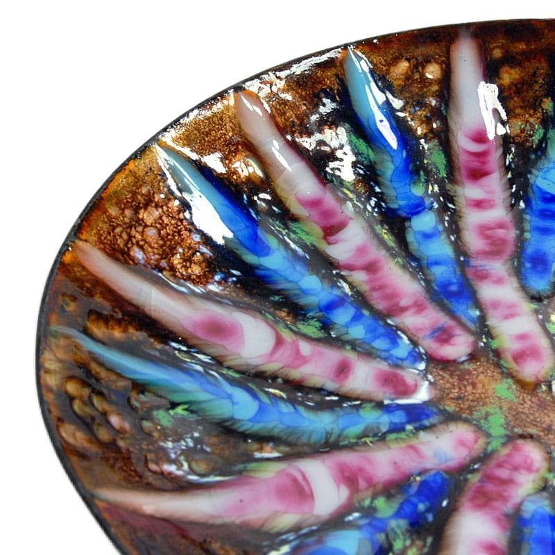 Miedziana patera emaliowana, Hiszpania, lata 70. - 4746