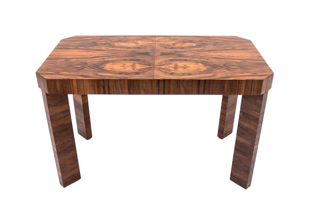Walnut Coffee Table, Art Deco Style, Poland, 1960s