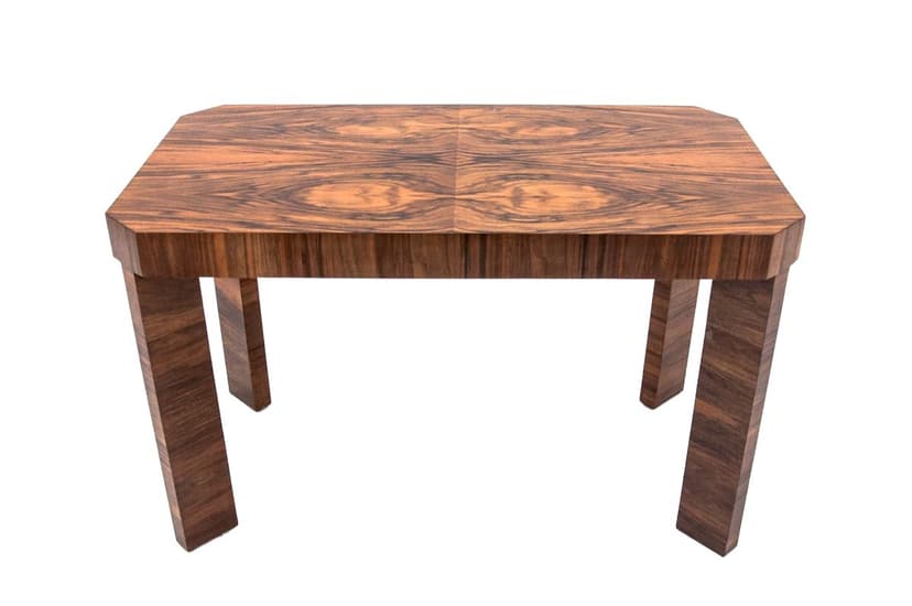 Walnut Coffee Table, Art Deco Style, Poland, 1960s