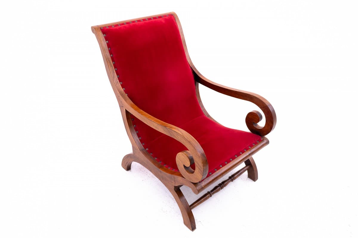 Red Velvet Armchairs, Art Nouveau Style, Northern Europe, 1920s - 49561