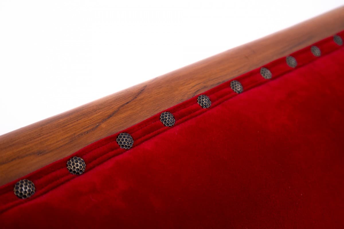 Red Velvet Armchairs, Art Nouveau Style, Northern Europe, 1920s - 49563