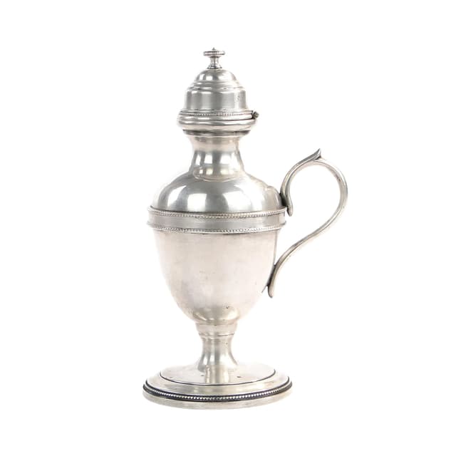 Srebrzona lampka oliwna stołowa, Fraget. - WYMIARY