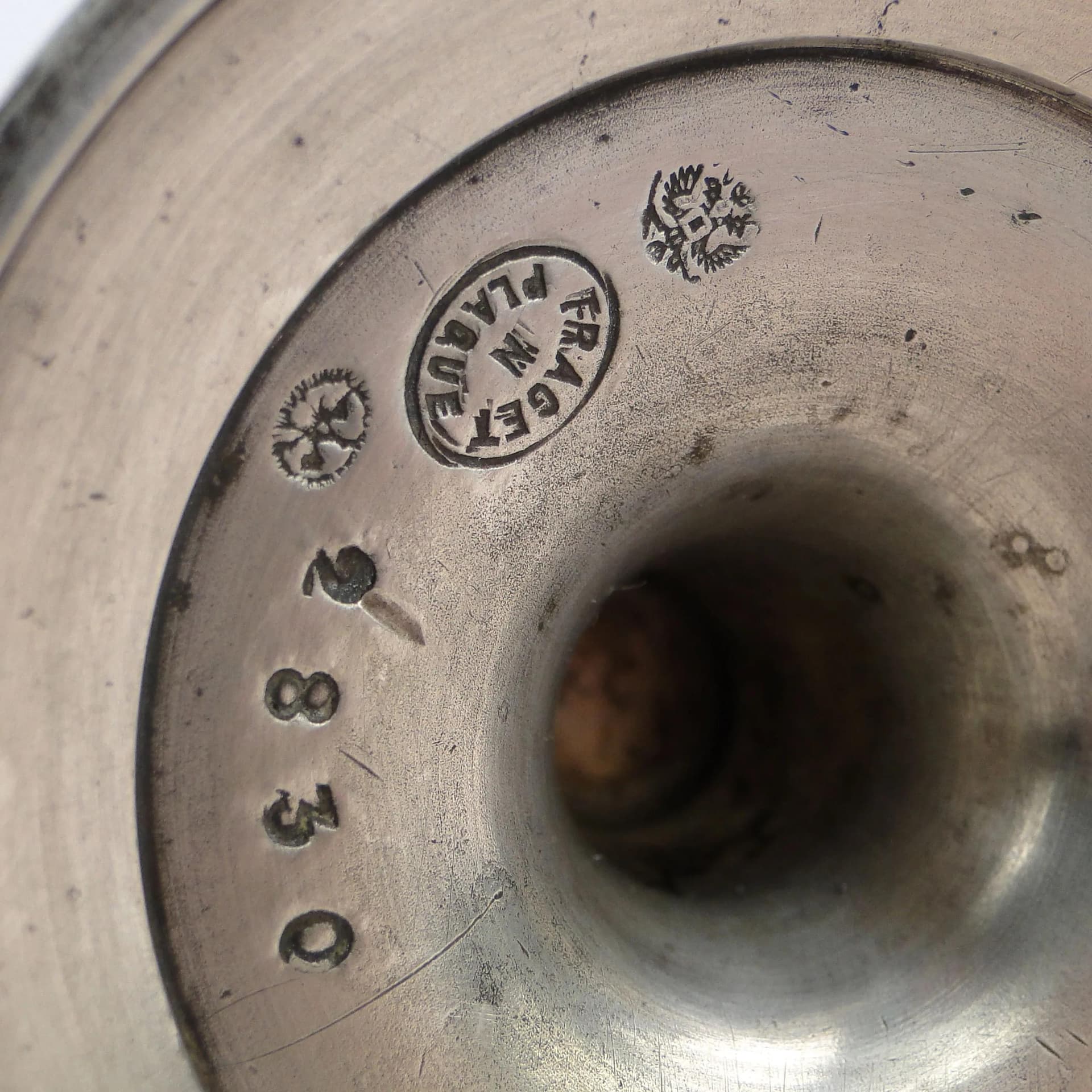 Srebrzona lampka oliwna stołowa, Fraget. - 49420