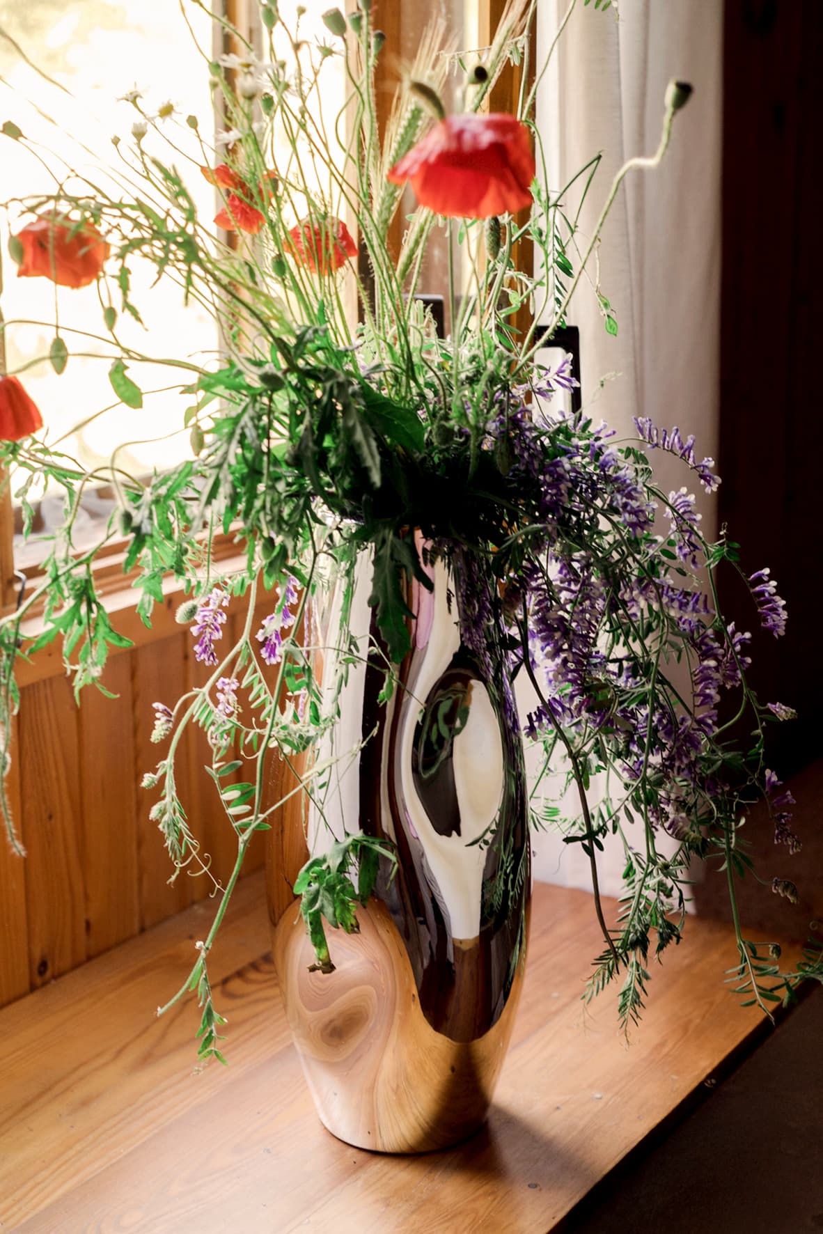 Wazon ANNA Po Drugiej Stronie Lustra, srebrny, Malwina Konopacka - 50327