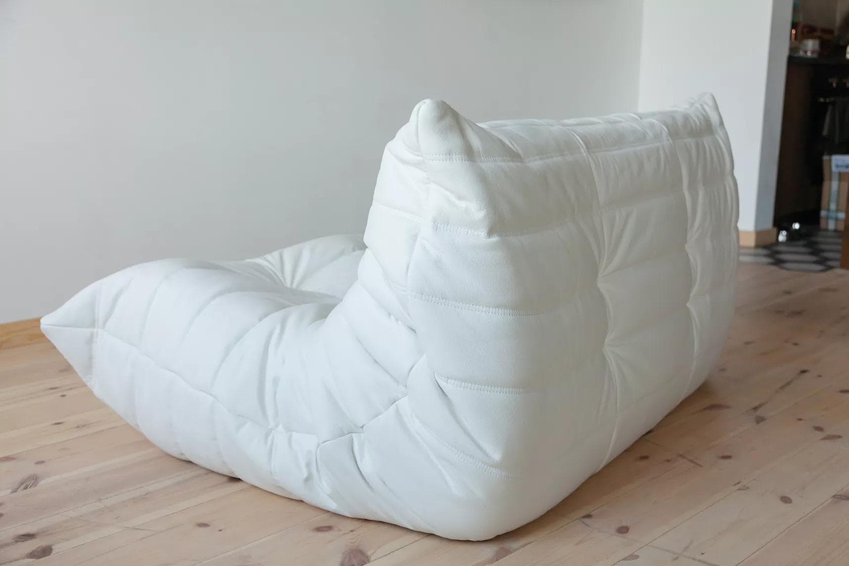 Sofa Togo dwuosobowa, skóra biała madras - 51143