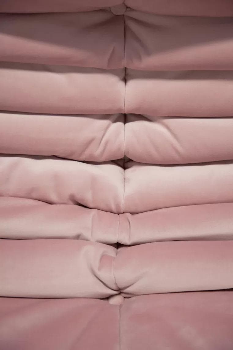 Fotel wypoczynkowy Togo, velvet różowy jasny - 51213