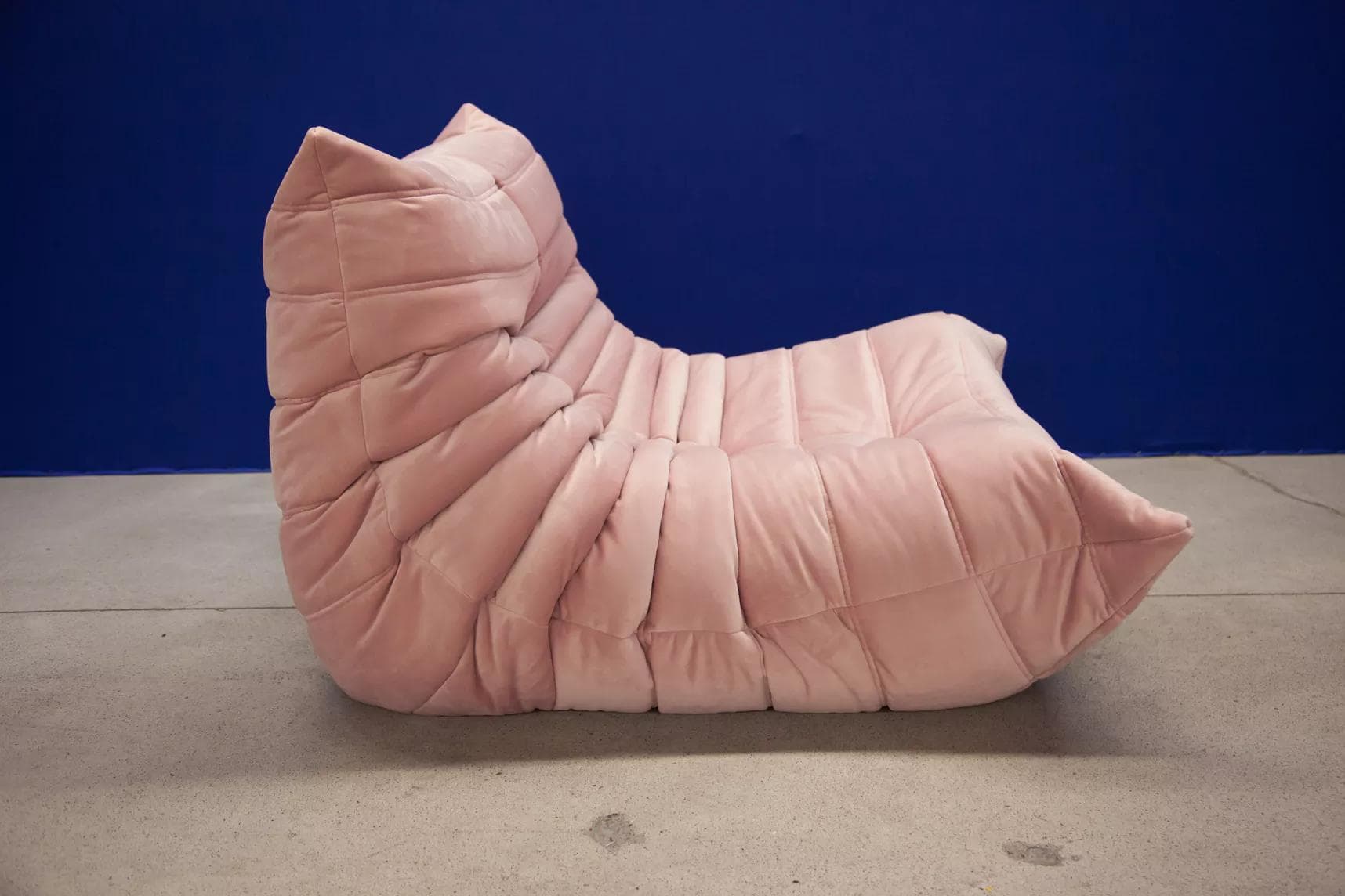 Fotel wypoczynkowy Togo, velvet różowy jasny - 51208