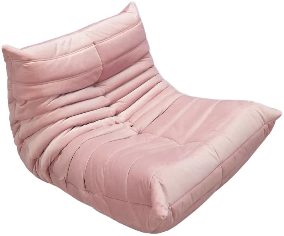 Fotel wypoczynkowy Togo, velvet różowy jasny