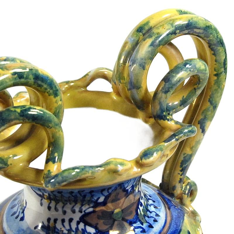 Majolikowy wazon, proj. A. Rubboli, Włochy, lata 30. - 4846