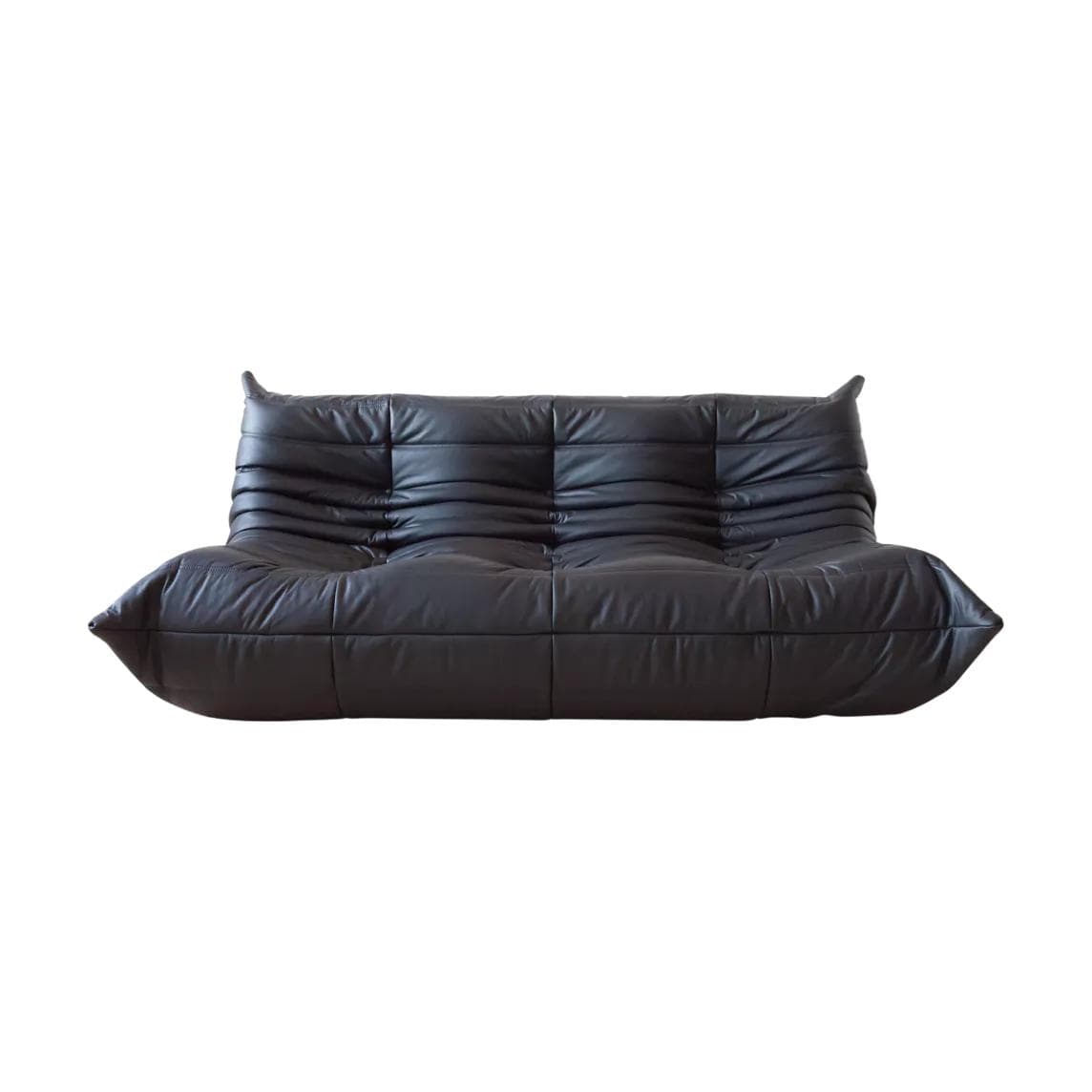 Sofa Togo trzyosobowa, skóra czarna madras - 51265