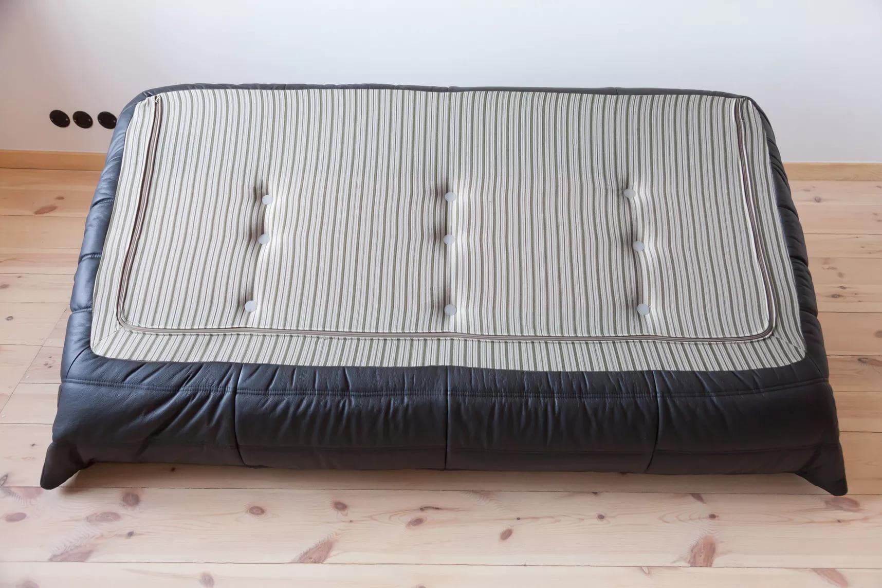 Sofa Togo trzyosobowa, skóra czarna madras - 51269