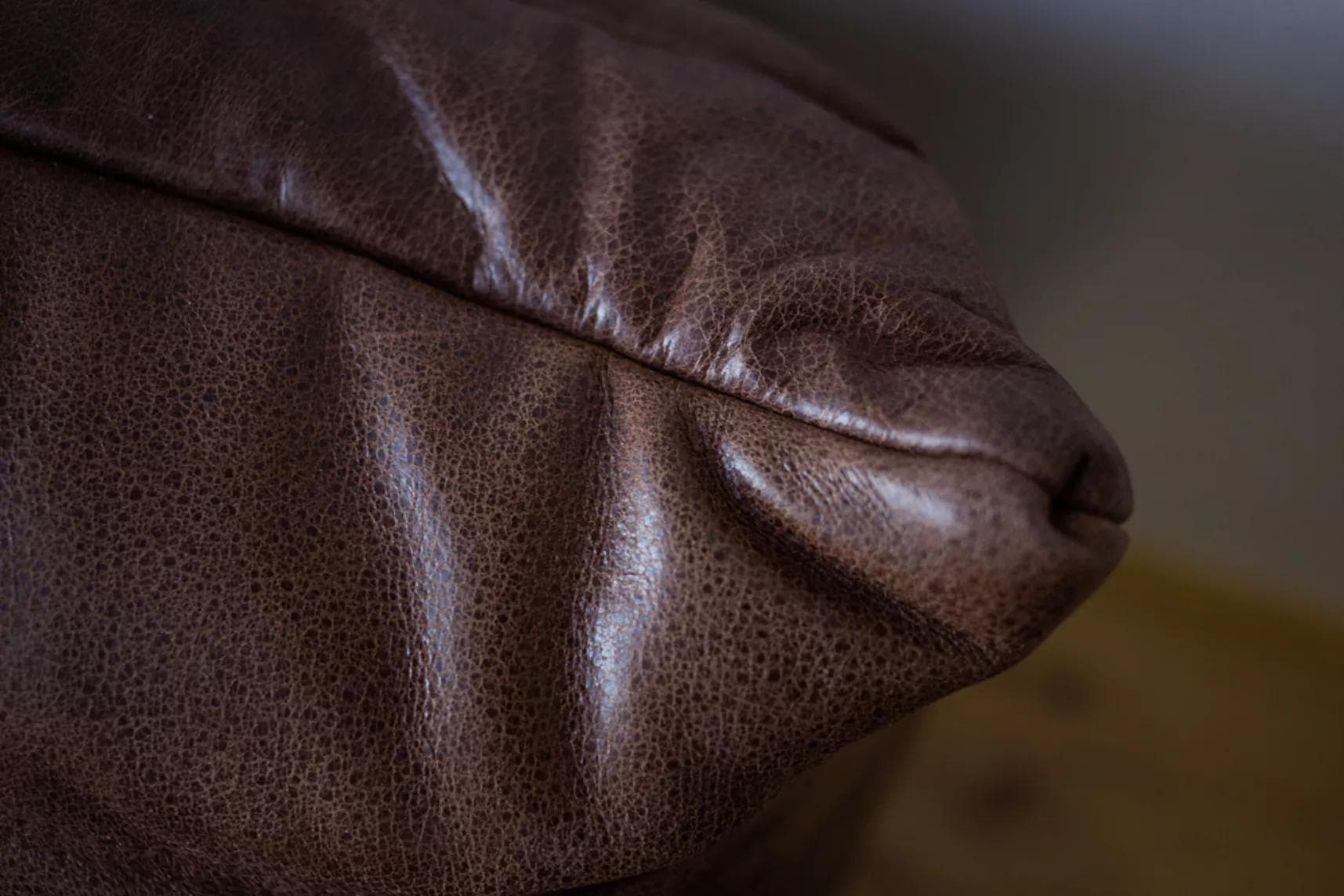 Sofa Togo dwuosobowa, skóra brązowa kasztanowa - 52275