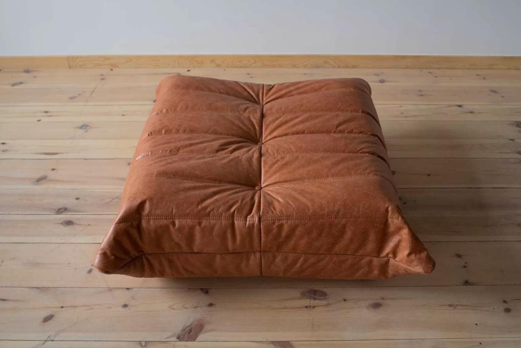 Zestaw wypoczynkowy Togo 5 części, skóra brązowa peach - 52207