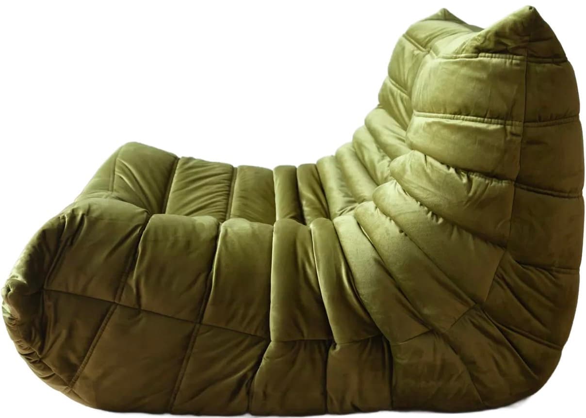 Fotel wypoczynkowy Togo, velvet zielony oliwka - 59719