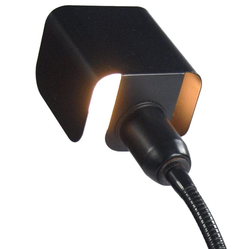 Czarna lampa biurkowa, Veneta Lumi, Włochy, lata 80. - 4824