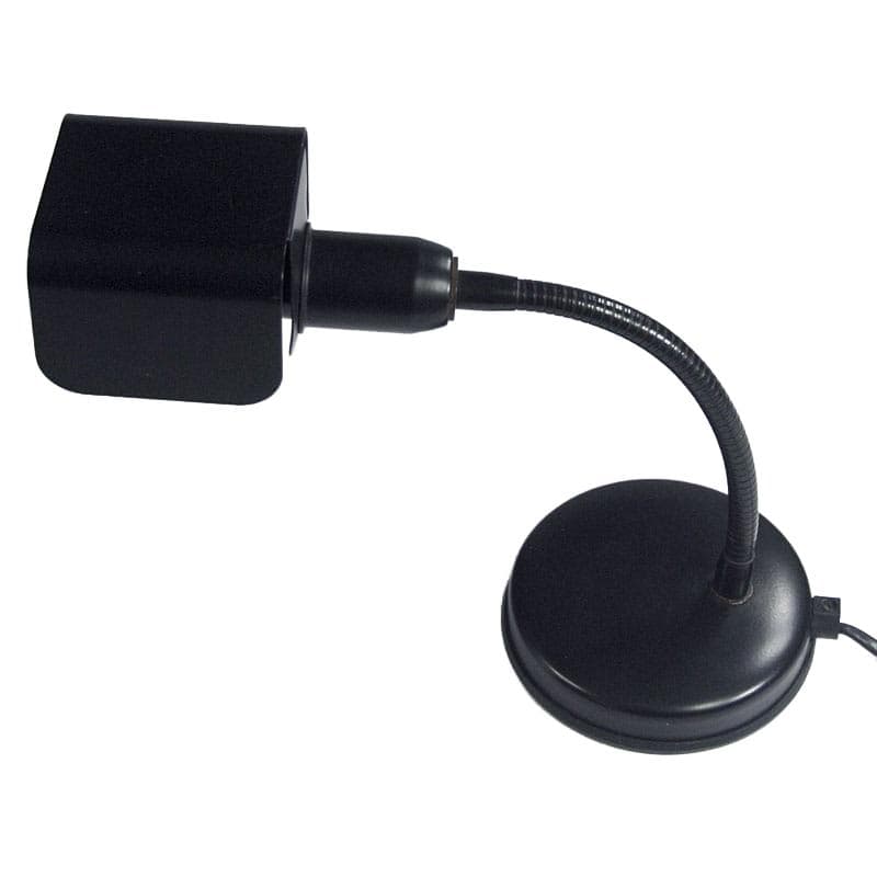 Czarna lampa biurkowa, Veneta Lumi, Włochy, lata 80. - 4827