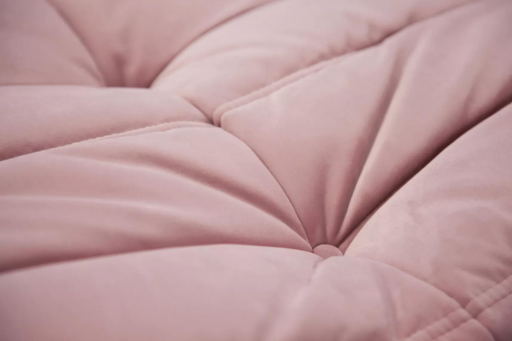 Fotel wypoczynkowy Togo z podnóżkiem, velvet różowy jasny - 52121